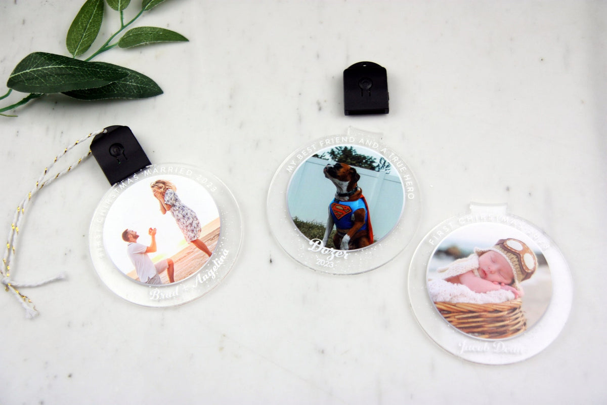 Custom LED Photo Ornament, Personalized Photo Christmas Ornament, Pet Memorial Ornament — photo 4
