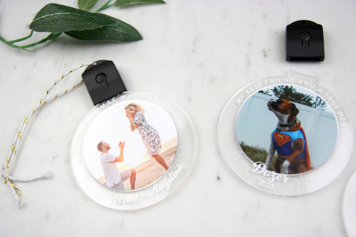 Custom LED Photo Ornament, Personalized Photo Christmas Ornament, Pet Memorial Ornament — photo 5