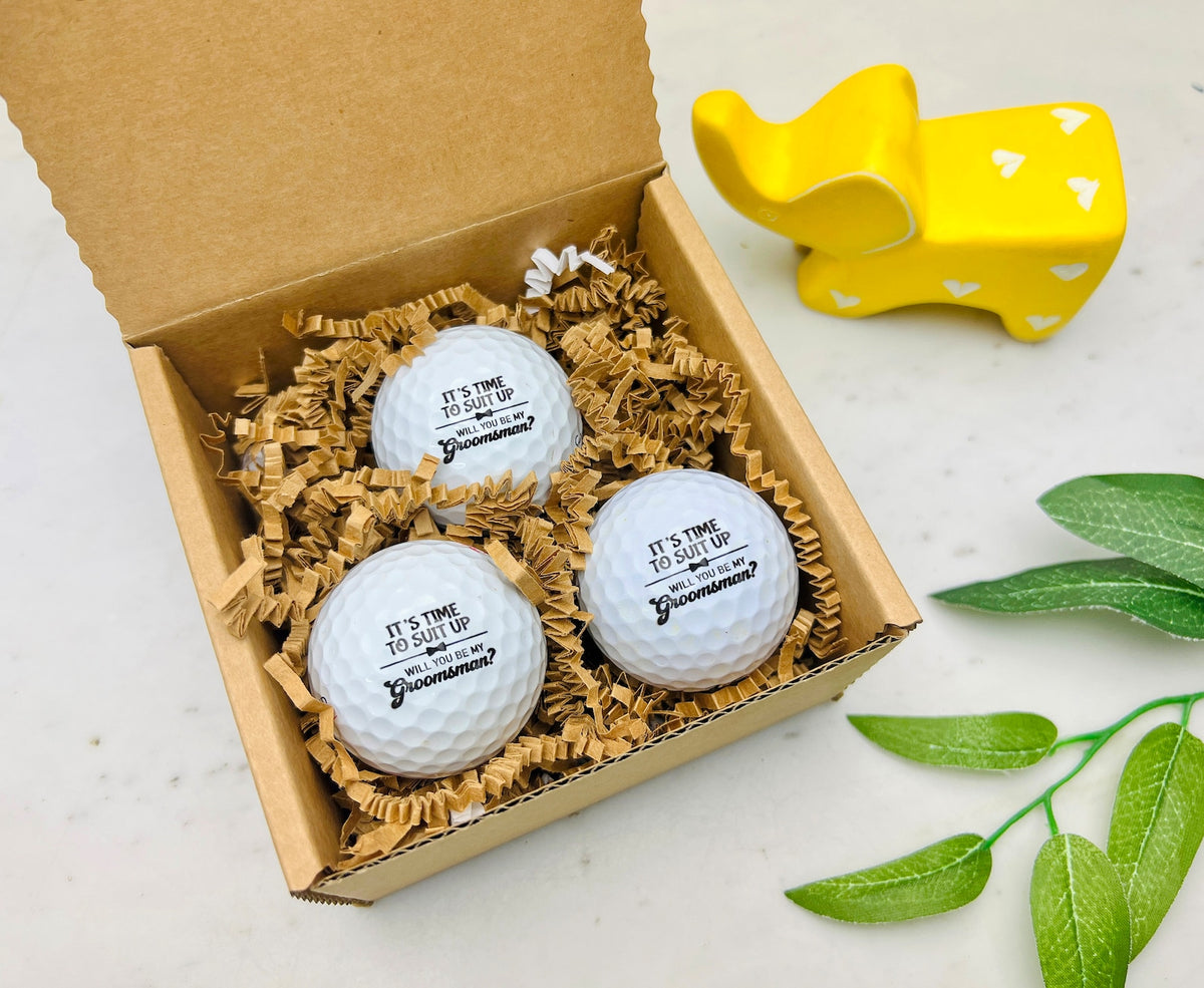 Groomsman Proposal, Golf Ball Proposal, Groomsman Golf Gift, Best Man Golf Gift, Best Man proposal, Wedding golf ball gift — photo 3