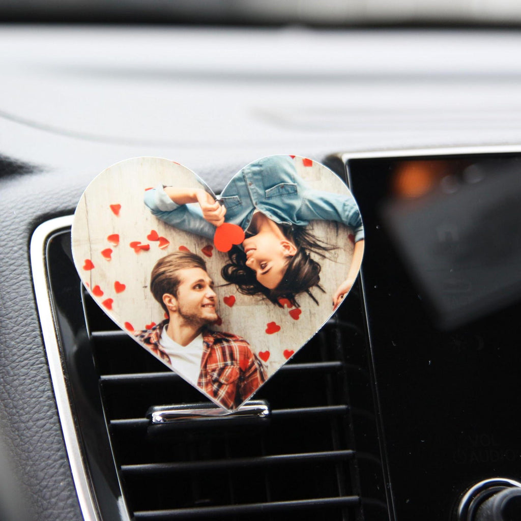 Custom Photo Car Accessory, Rearview Mirror Hanging Photo, Sun Visor Clip — photo 3