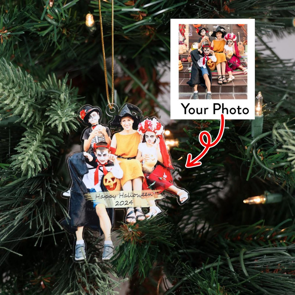 Custom Photo Cutout Ornament, Personalized Acrylic Christmas Keepsake — photo 8
