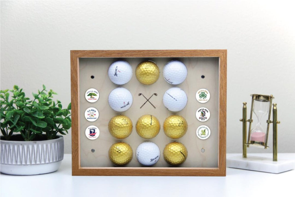 Custom Golf Display Frame | Personalized Display for Golfers | Golf Ball Collection | Display Case for Golf Ball & Ball Marker — photo 5