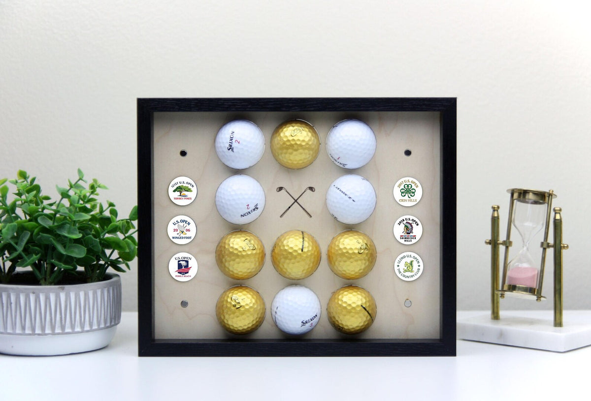 Custom Golf Display Frame | Personalized Display for Golfers | Golf Ball Collection | Display Case for Golf Ball & Ball Marker — photo 4