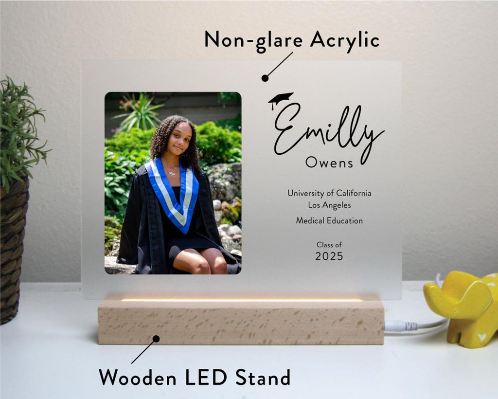 Custom Graduation Photo Plaque, Personalized Graduation Award, Class of 2026 Gift — photo 7