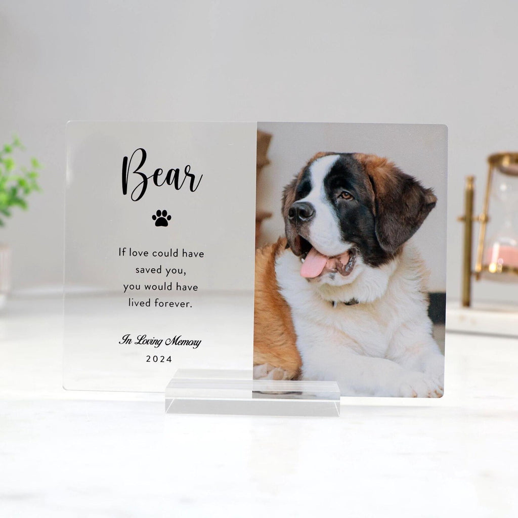 Personalized Pet Memorial Photo Plaque, Large Photo Tribute — photo 5