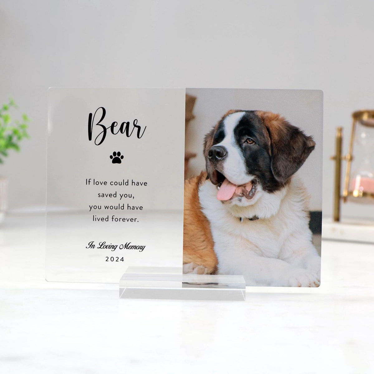 Personalized Pet Memorial Photo Plaque, Large Photo Tribute — photo 5