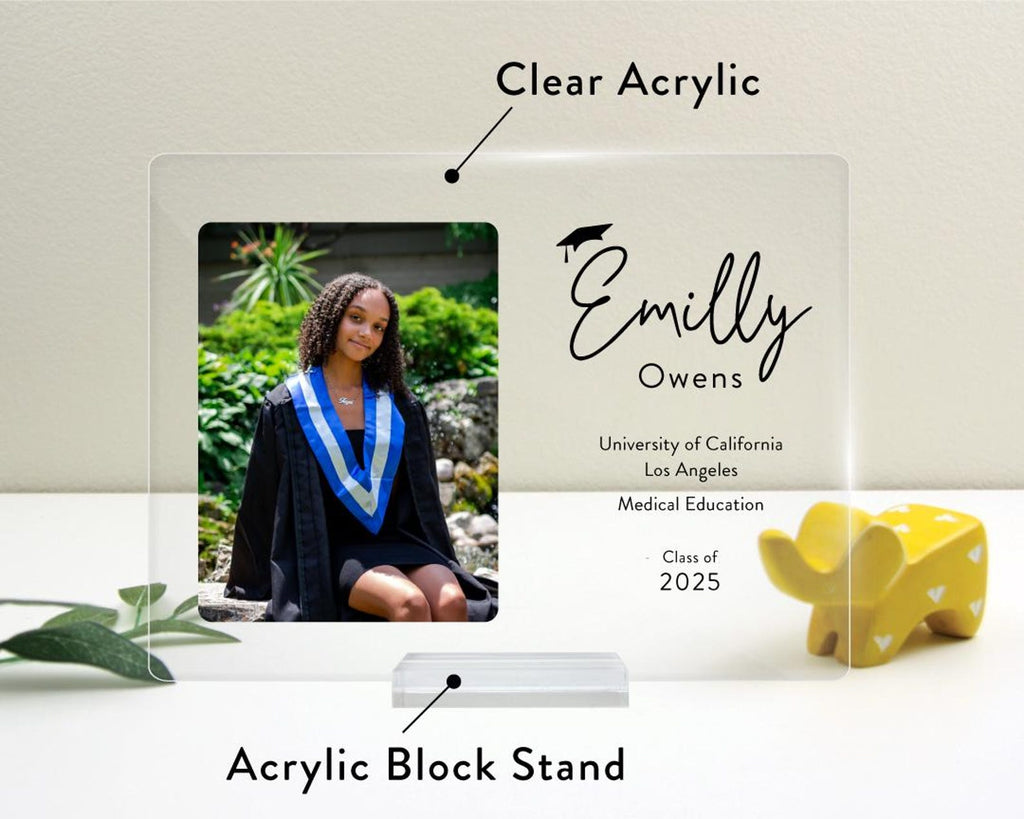 Custom Graduation Photo Plaque, Personalized Graduation Award, Class of 2026 Gift — photo 5