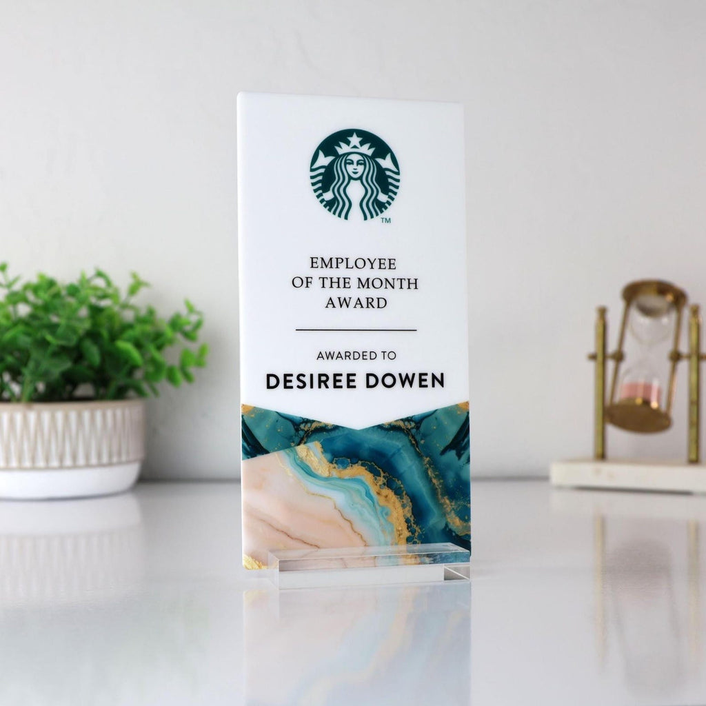 Personalized Acrylic Award Plaque - Add Your Logo & Message — photo 4