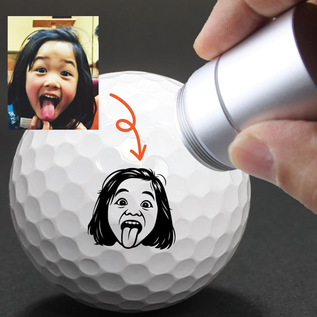 Pet Golf Ball Stamp, Photo Golf Stamp, Custom Ball Marker, Personalized golf ball stamp, Pet Face Stamp, Baby face stamp — photo 8