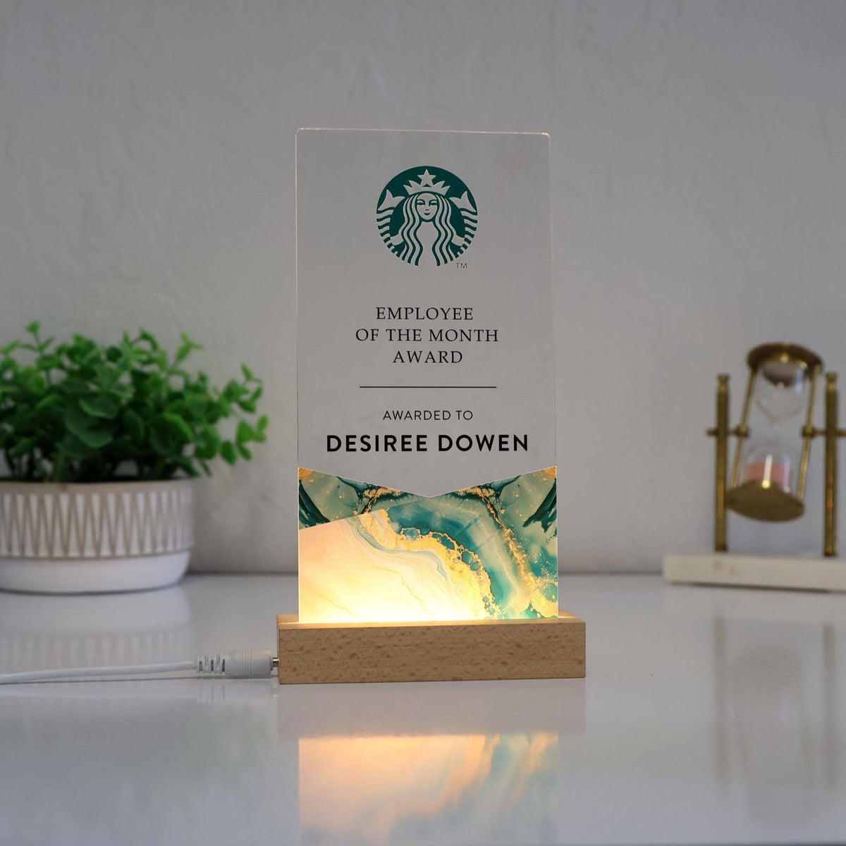 Personalized Acrylic Award Plaque - Add Your Logo & Message — photo 2