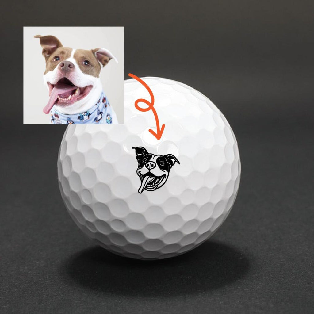 Pet Golf Ball Stamp, Photo Golf Stamp, Custom Ball Marker, Personalized golf ball stamp, Pet Face Stamp, Baby face stamp — photo 2