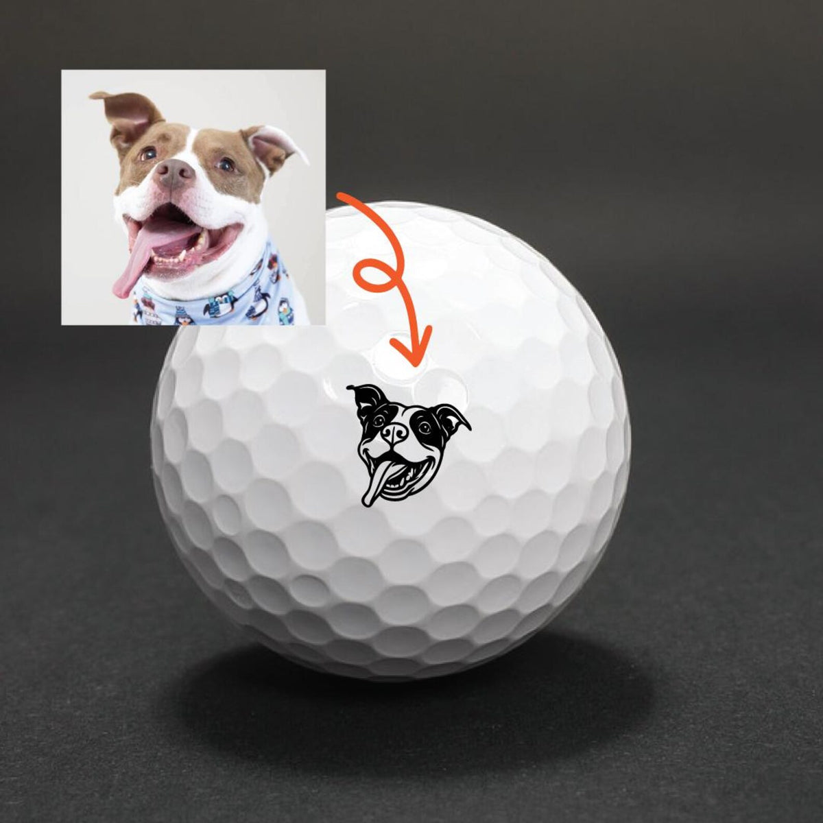 Pet Golf Ball Stamp, Photo Golf Stamp, Custom Ball Marker, Personalized golf ball stamp, Pet Face Stamp, Baby face stamp — photo 2