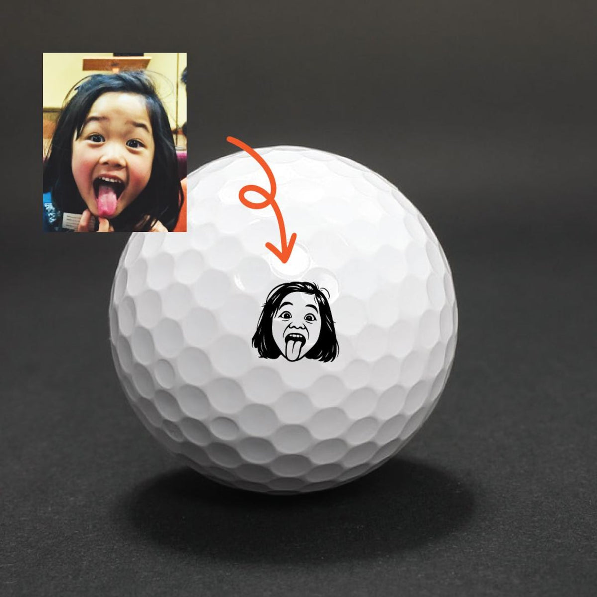 Pet Golf Ball Stamp, Photo Golf Stamp, Custom Ball Marker, Personalized golf ball stamp, Pet Face Stamp, Baby face stamp — photo 3