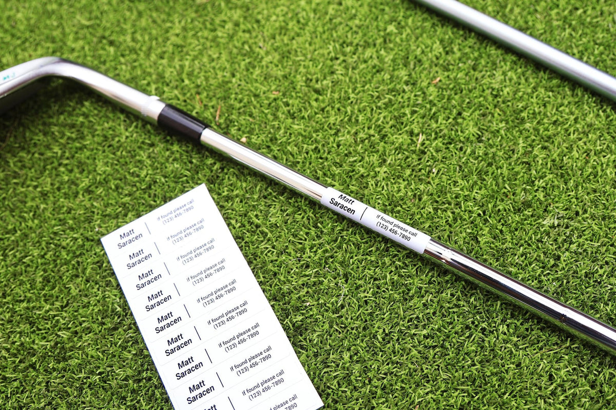 Custom Golf Club Name Labels – Waterproof Personalized Stickers with Name & Contact Info – Golf Accessories Identification Tags — photo 2