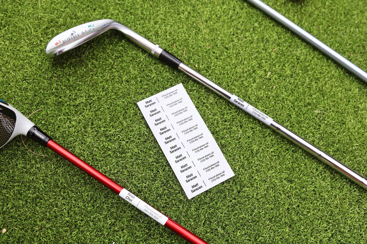 Custom Golf Club Name Labels – Waterproof Personalized Stickers with Name & Contact Info – Golf Accessories Identification Tags — photo 3