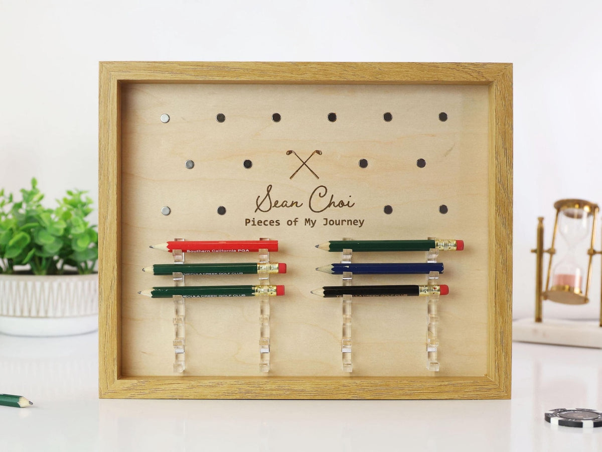 Golf Pencil & Ball Marker Display Frame | Golf Memory Collection Holder — photo 5