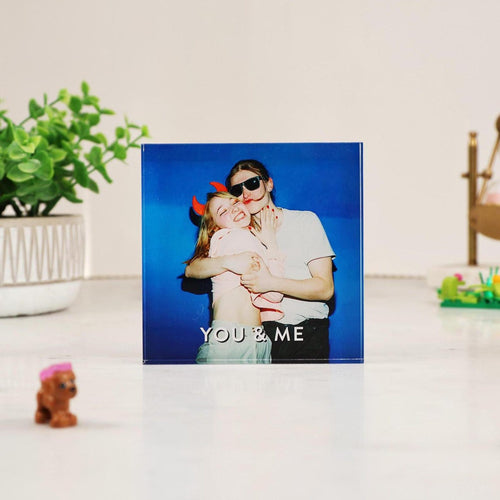 Custom Acrylic Photo Block, You & Me, A Timeless Keepsake - Birthday Gift — photo 1
