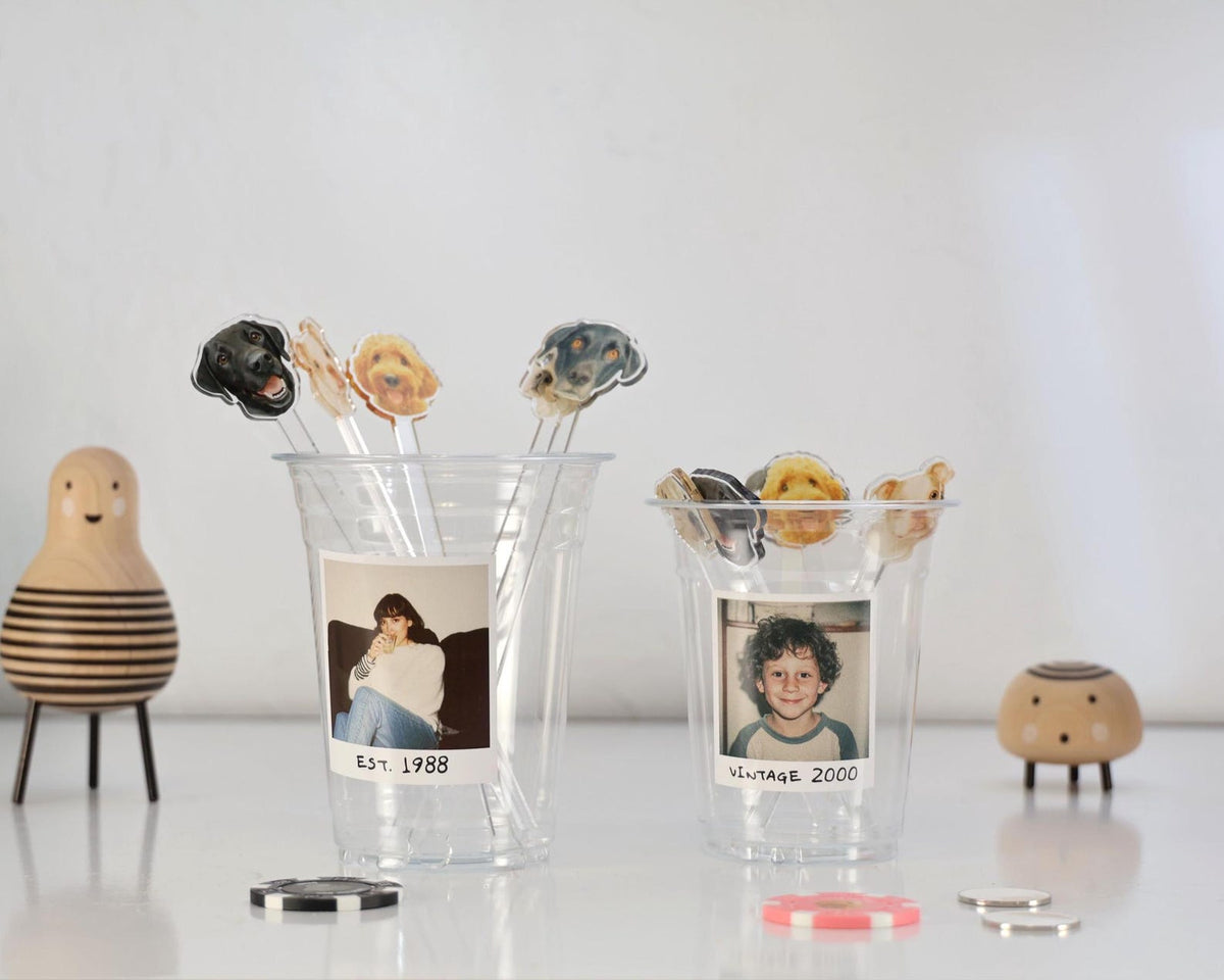 Custom Photo Plastic Cups, Personalized Party Cups with Custom Stickers — photo 10