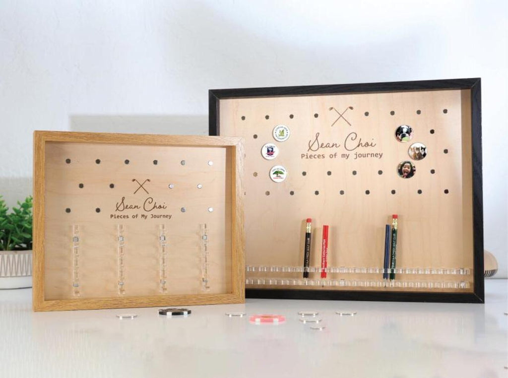 Large Golf Pencil & Ball Marker Display Frame | Golf Memory Collection Holder — photo 6