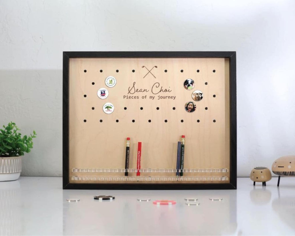 Large Golf Pencil & Ball Marker Display Frame | Golf Memory Collection Holder — photo 8