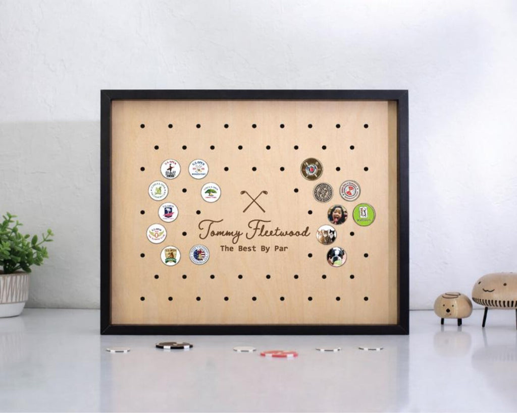 Large Golf Pencil & Ball Marker Display Frame | Golf Memory Collection Holder — photo 7