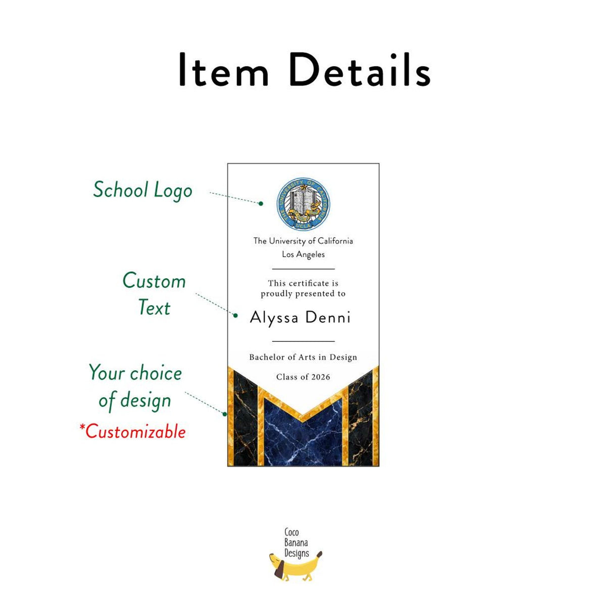 Personalized Graduation Award Plaque - Add Your Logo & Message — photo 7