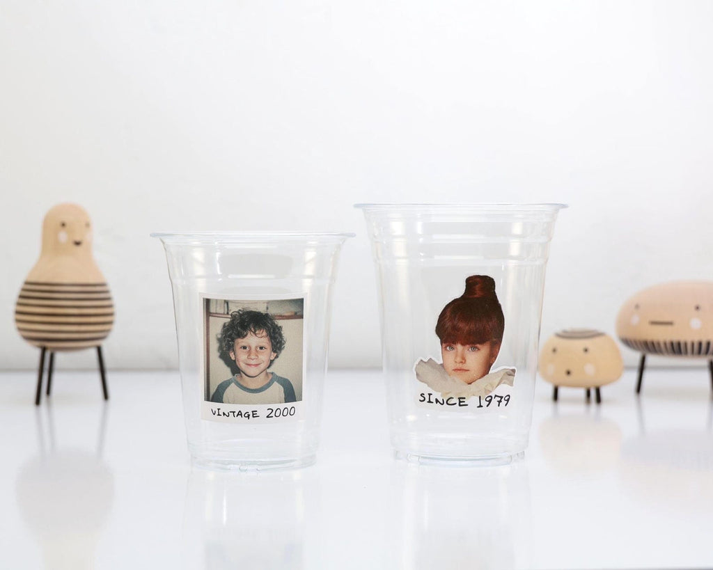 Custom Photo Plastic Cups, Personalized Party Cups with Custom Stickers — photo 6