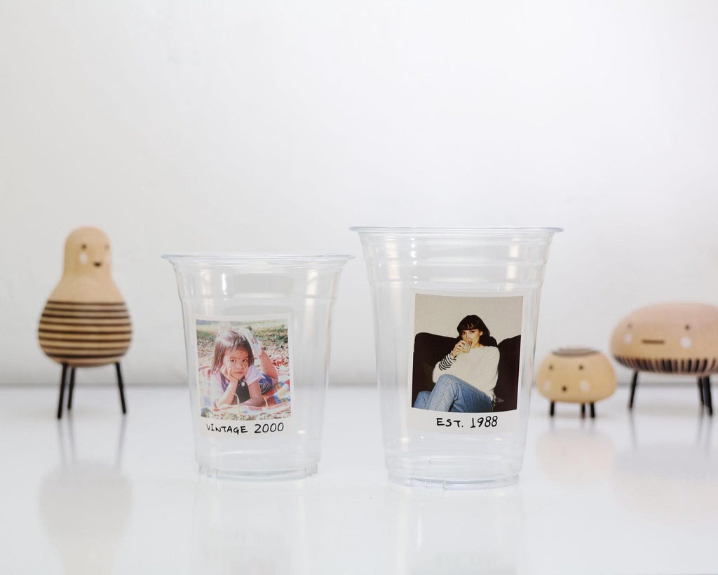 Custom Photo Plastic Cups, Personalized Party Cups with Custom Stickers — photo 7