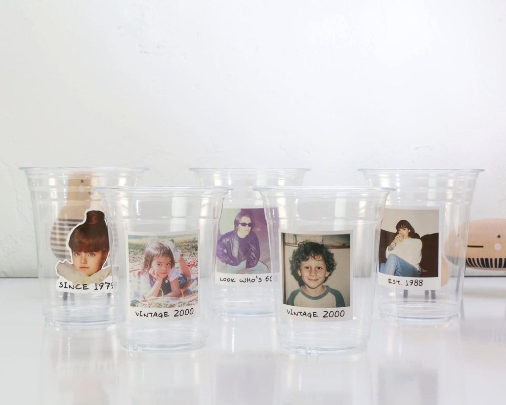 Custom Photo Plastic Cups, Personalized Party Cups with Custom Stickers — photo 8