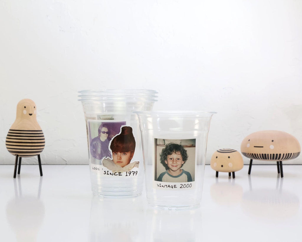 Custom Photo Plastic Cups, Personalized Party Cups with Custom Stickers — photo 9