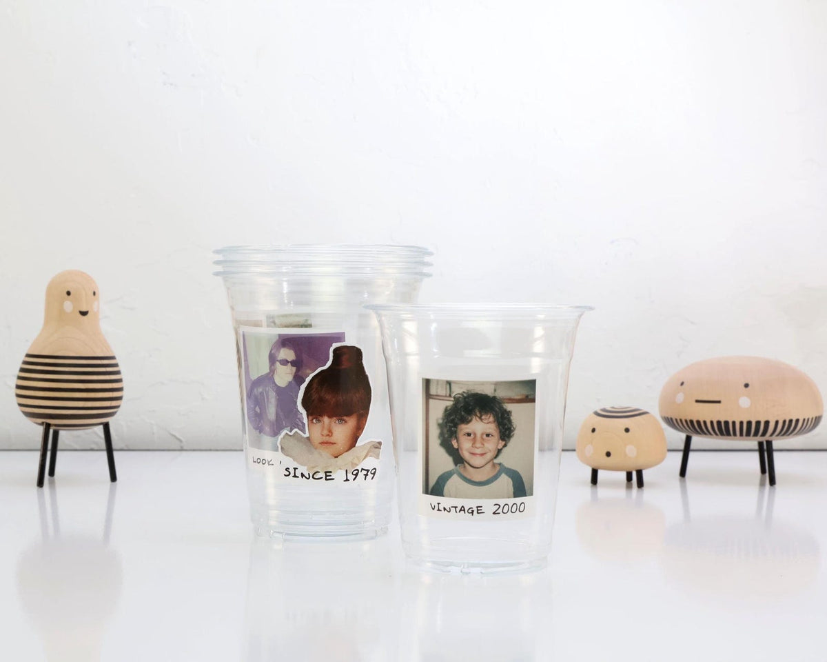 Custom Photo Plastic Cups, Personalized Party Cups with Custom Stickers — photo 9