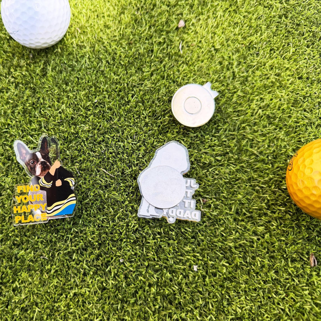 Funny Custom Golf Ball Marker, Personalized Face Ball Marker, Unique Golf Gift with Hat Clip — photo 8