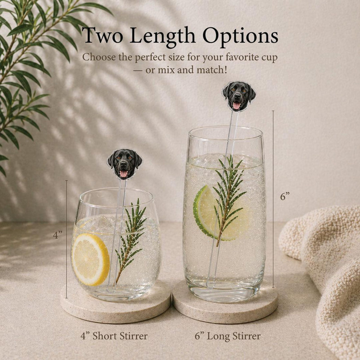 Custom Face Drink Stirrers with Pet or Person Photo — photo 4