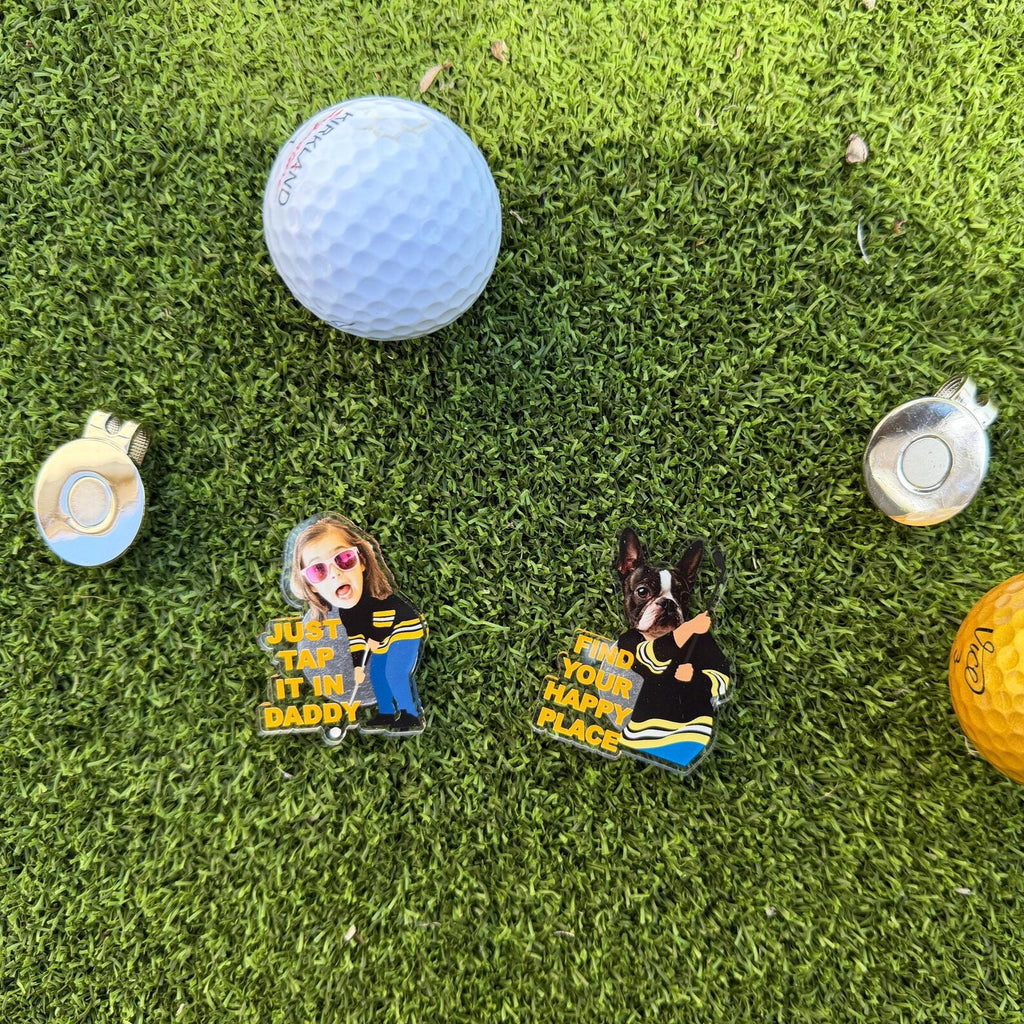 Funny Custom Golf Ball Marker, Personalized Face Ball Marker, Unique Golf Gift with Hat Clip — photo 9