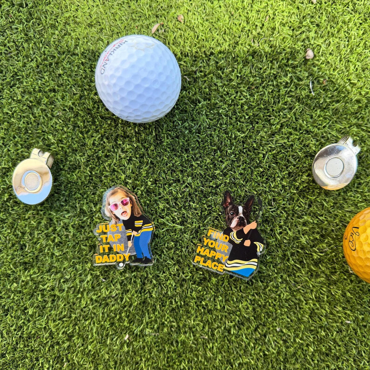 Funny Custom Golf Ball Marker, Personalized Face Ball Marker, Unique Golf Gift with Hat Clip — photo 9