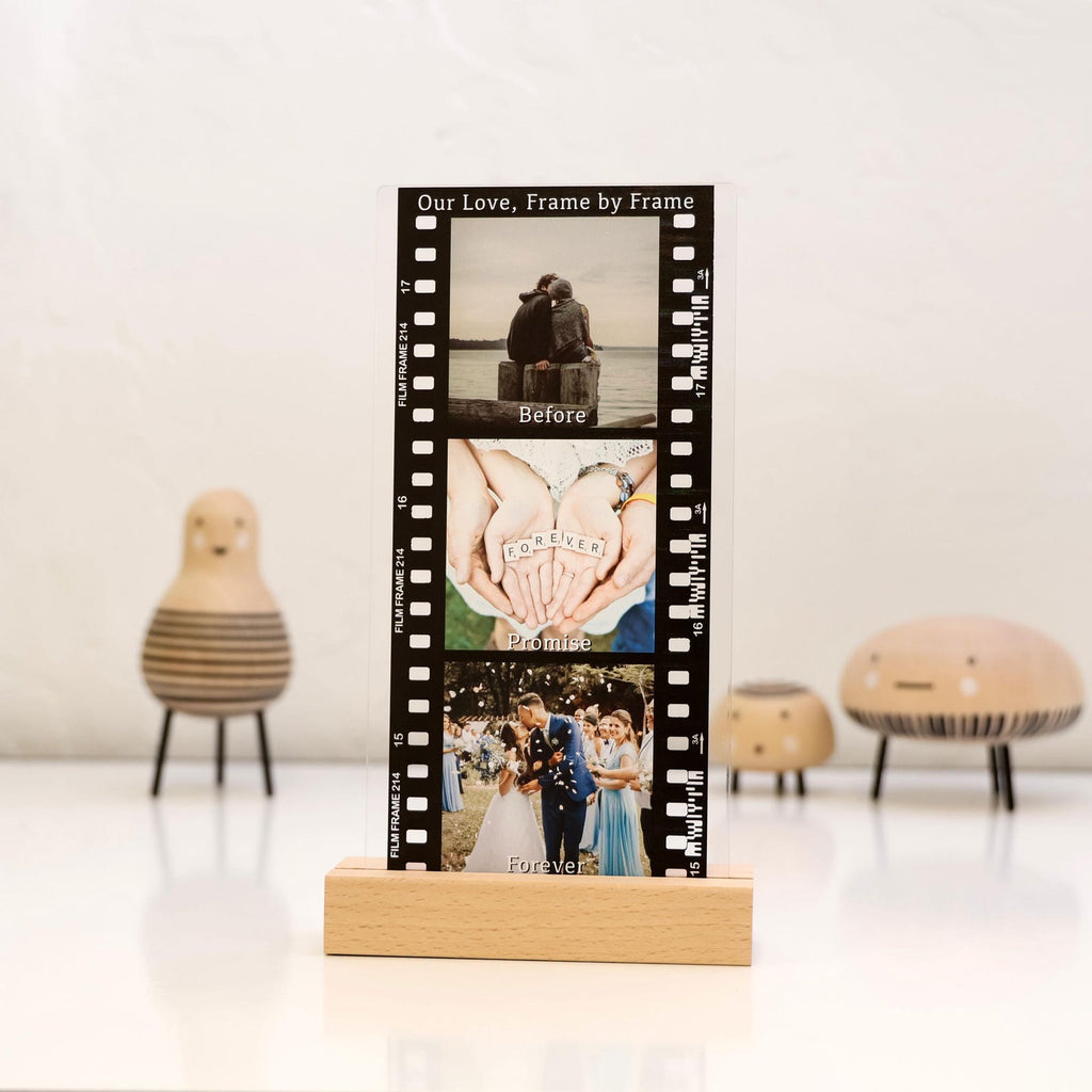 Custom Film Strip Photo Frame Acrylic Photo Plaque Personalized Photo Gift Anniversary Gift Couple Gift — photo 1
