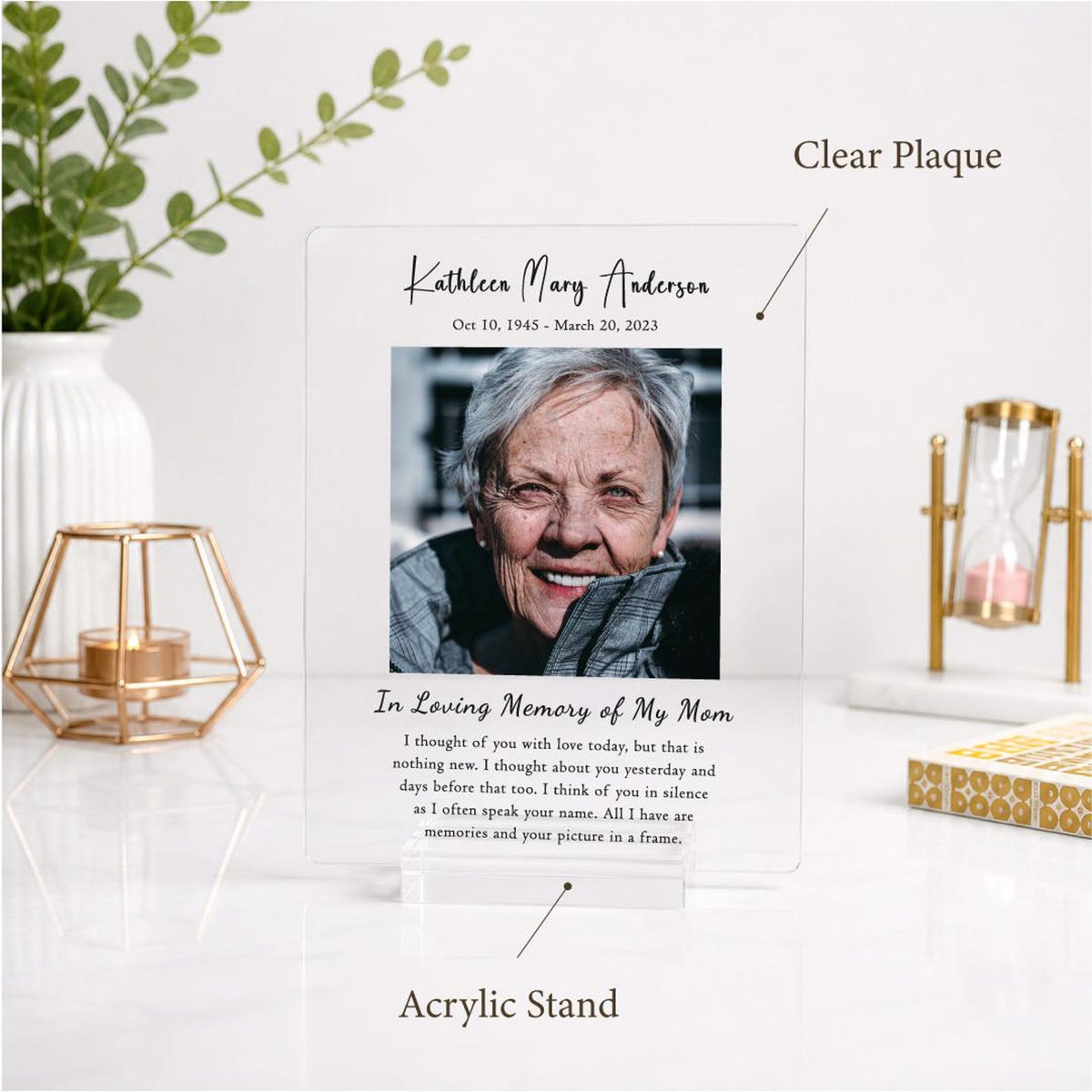 Personalized Memorial Photo Plaque for a Loved One — photo 8