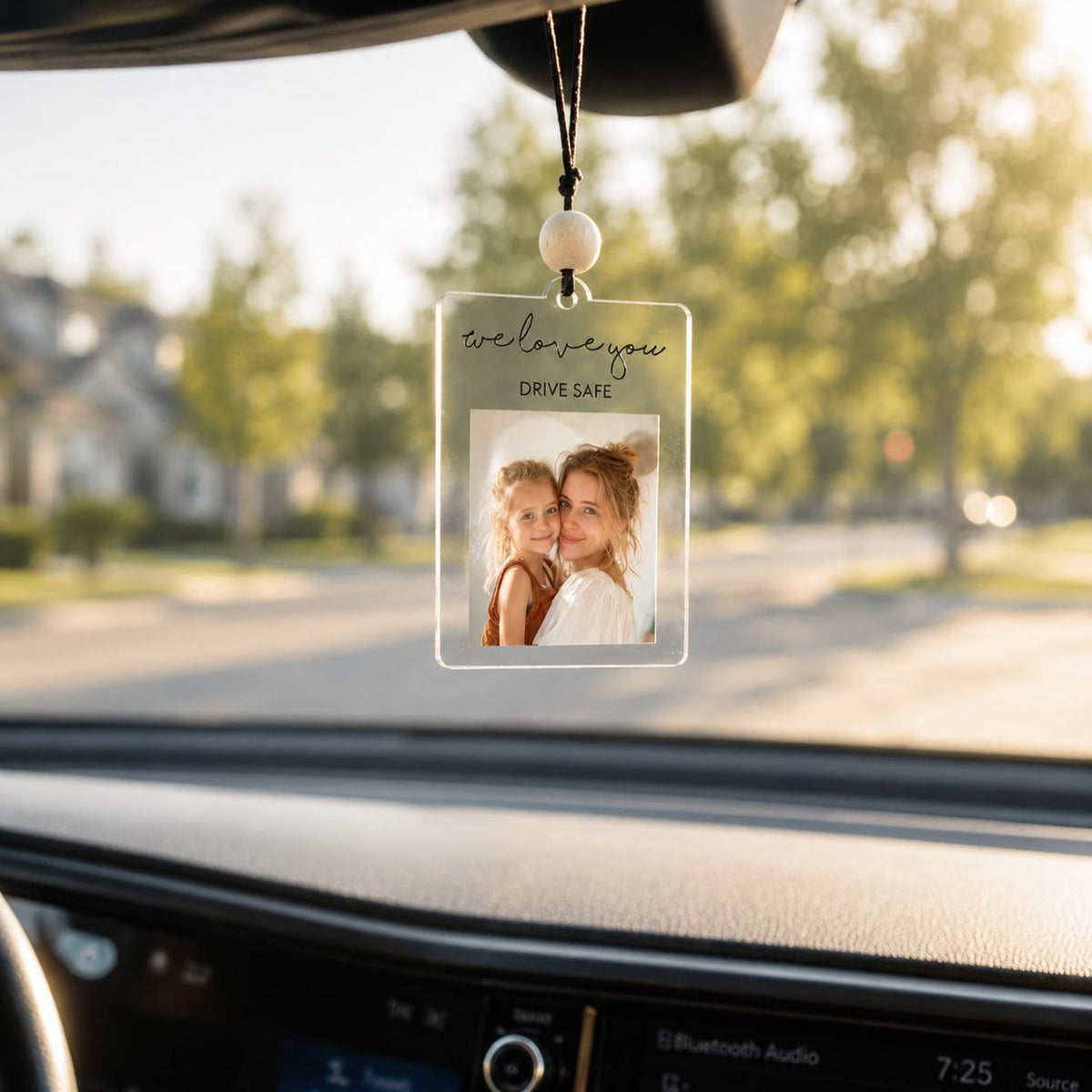 Personalized Car Mirror Hanging Photo, Personalized Hanging Picture Tags — photo 3