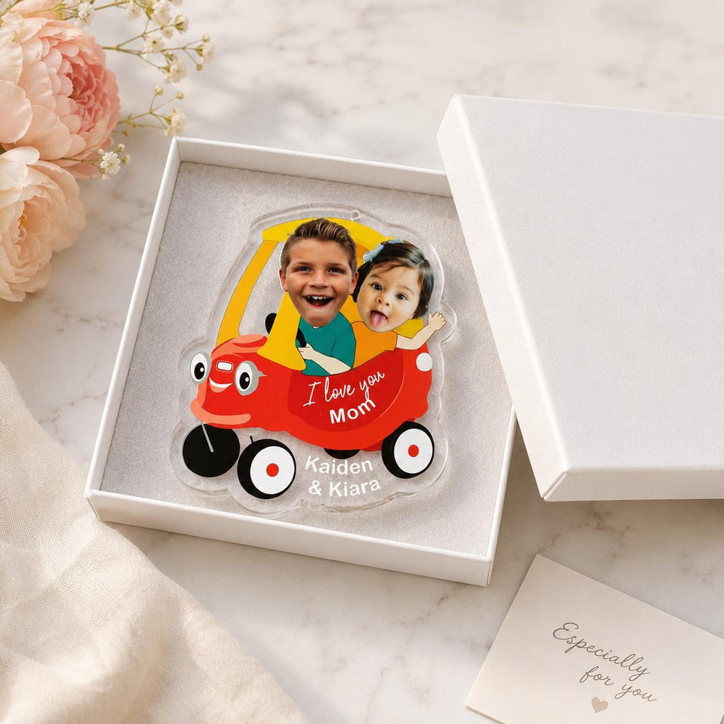Drive Safe Daddy, Kid Face Toy Car, Baby Photo Face, Father's Day Gift — photo 4