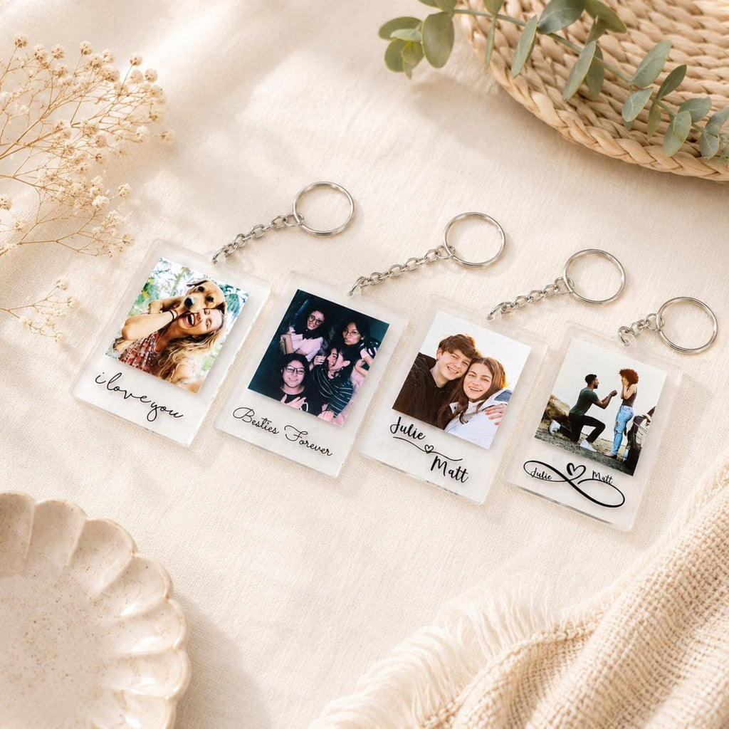 Custom Photo Keychain, Personalized Photo Keychain, Anniversary Gift — photo 5