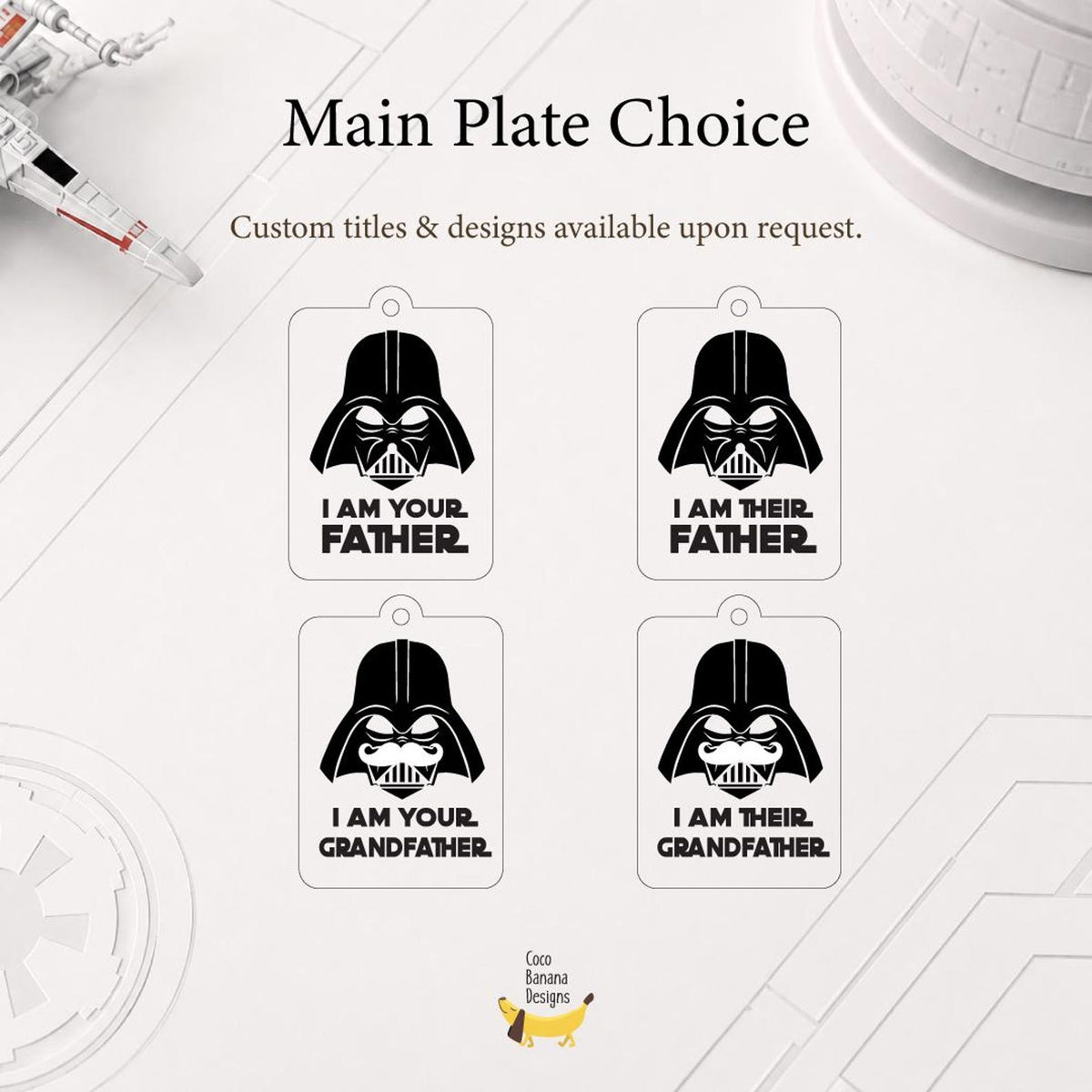 I'm Their Father Keyring, Personalized Name Keychain, Custom Name Lightsaber, Star Wars Keychain — photo 5