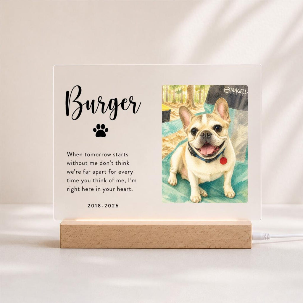 Personalized Watercolor Pet Memorial Acrylic Photo Plaque — photo 3