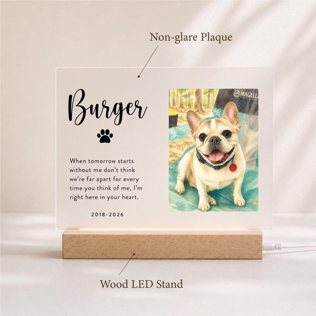 Personalized Watercolor Pet Memorial Acrylic Photo Plaque — photo 13