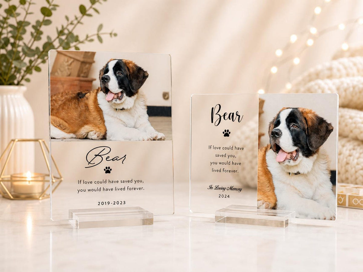 Personalized Pet Memorial Photo Plaque, Large Photo Tribute — photo 3