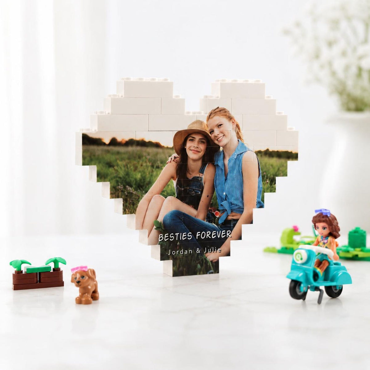 Custom Photo Building Block, Personalized Brick Photo Puzzle, Unique Photo Gift — photo 1