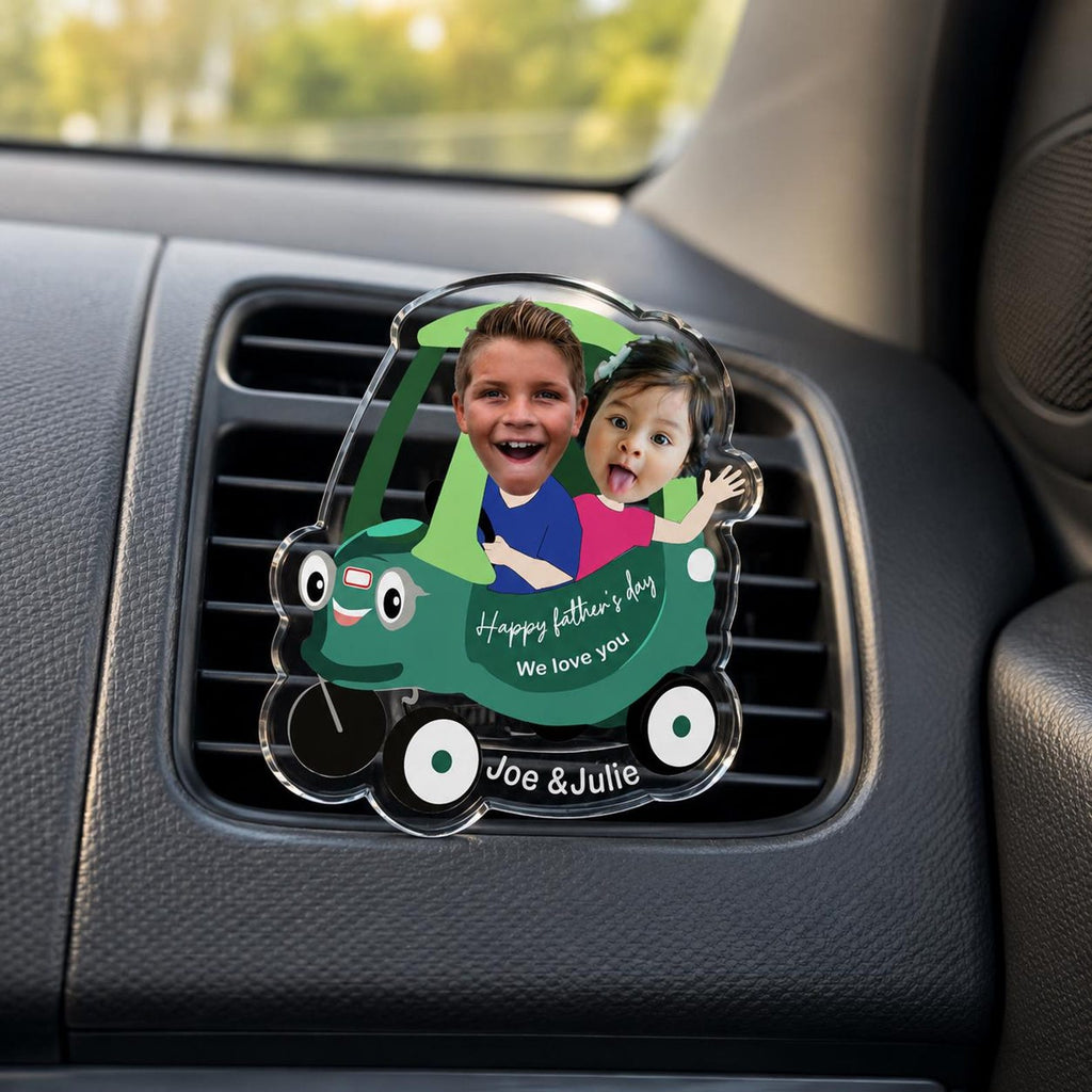Drive Safe Daddy, Kid Face Toy Car, Baby Photo Face, Father's Day Gift — photo 3