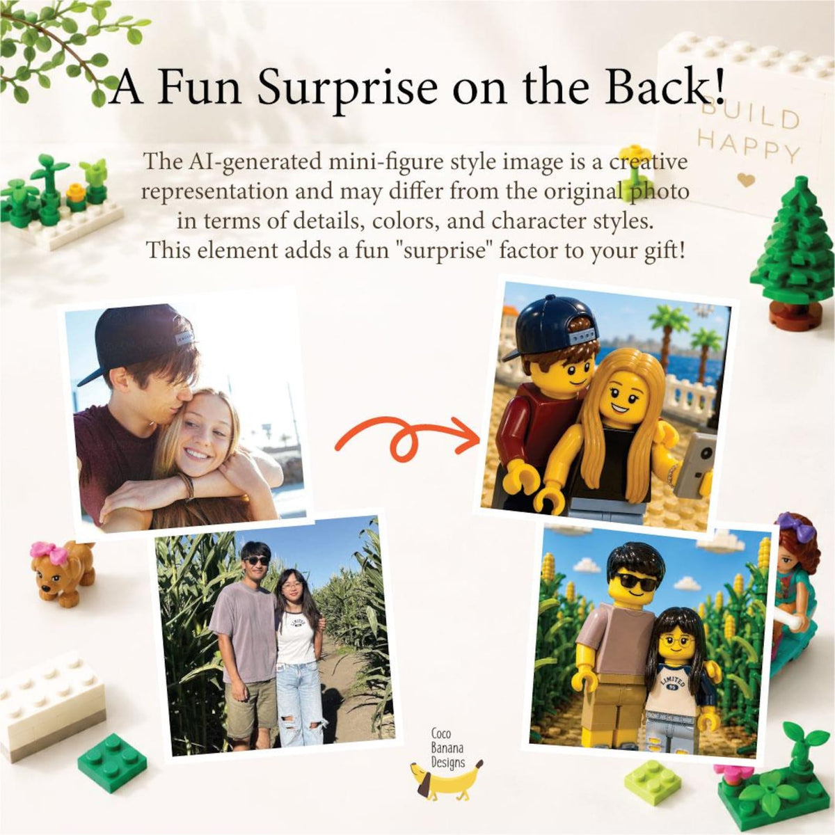 Custom Brick Photo Turn Your Memories into a Mini Figure Style Keepsake Funny photo Gift — photo 5