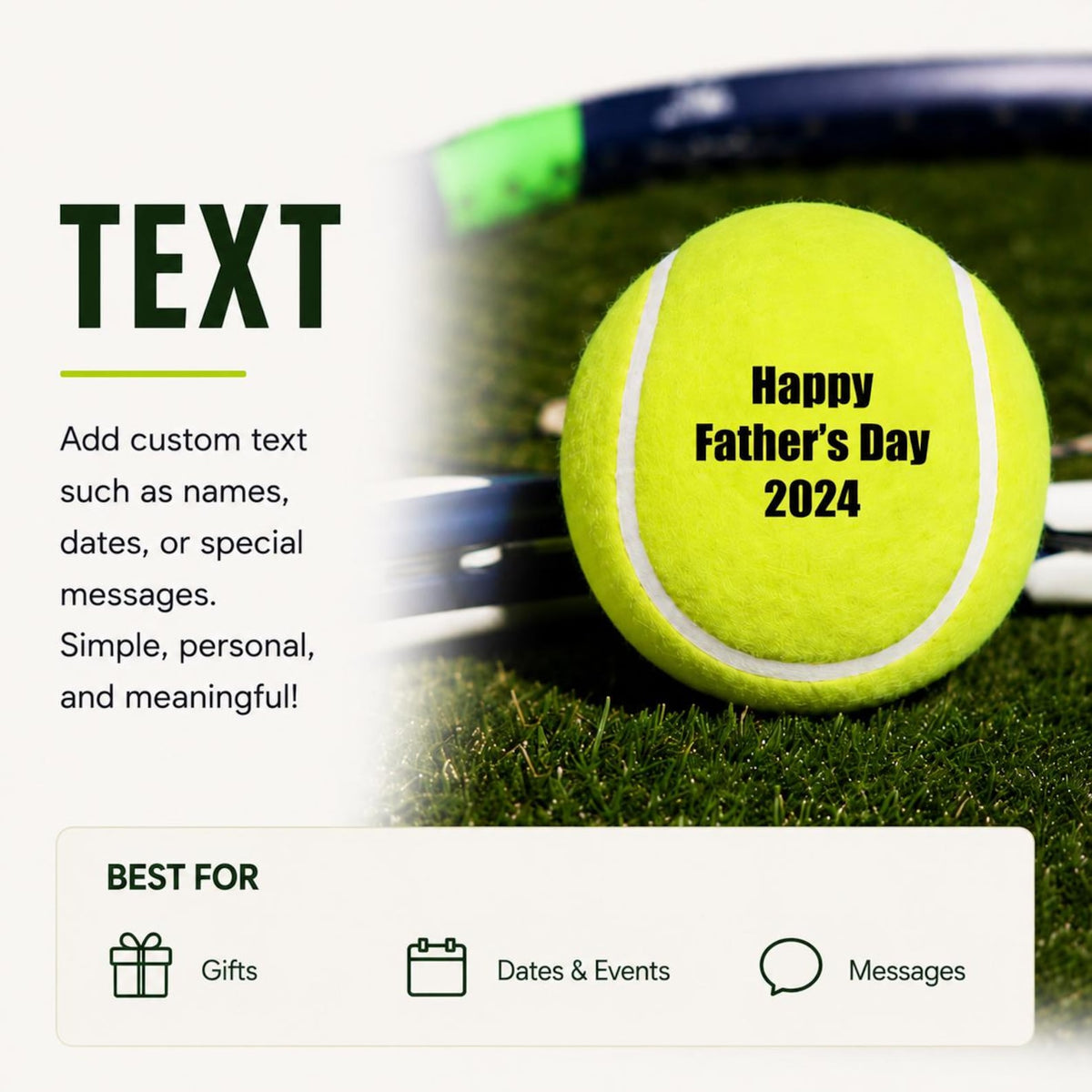 Custom Tennis Ball, Photo Tennis ball, Your Image or Text — photo 7