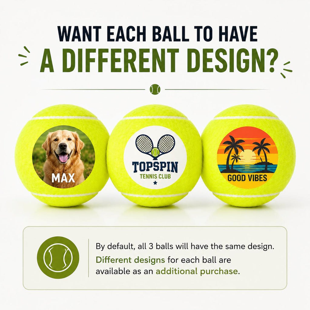 Custom Tennis Ball, Photo Tennis ball, Your Image or Text — photo 9