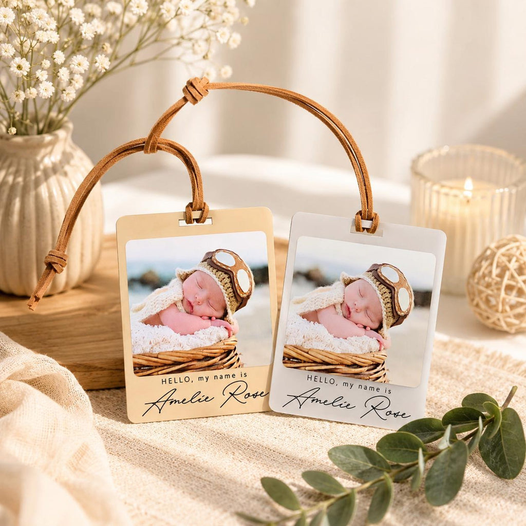 Personalized Photo Luggage Tag, Custom Picture Travel Tag, Wedding, Family, Pet Memorial Gift — photo 3